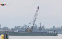 Đồng Tháp: Sạt lở bờ sông Tiền do khai thác cát