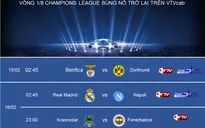Lịch trực tiếp vòng 1/8 Champions League 2016/17 trên VTVcab: Bùng nổ đại chiến các ông lớn