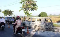 Cháy xe ô tô nghiêm trọng ở Hậu Giang, 3 người bị bỏng nặng