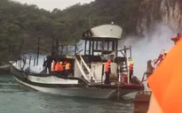Tạm dừng tàu du lịch trên Vịnh Hạ Long