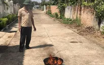 Hàng loạt giếng nước bốc cháy ngùn ngụt tại Đăk Lăk