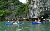 Từ 1/4, dừng hoạt động dịch vụ chèo kayak trên vịnh Hạ Long