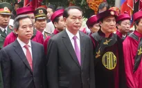 Chủ tịch nước Trần Đại Quang dâng hương tưởng nhớ các vị Vua Hùng