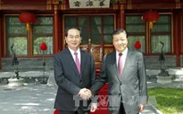 Chủ tịch nước hội kiến Ủy viên thường vụ Bộ Chính trị Trung Quốc