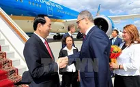 Chủ tịch nước Trần Đại Quang bắt đầu chuyến thăm chính thức Liên bang Nga