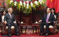 Chủ tịch nước Trần Đại Quang tiếp Chánh án Tòa án tối cao Hàn Quốc