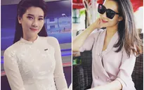 BTV Khánh Trang ghi điểm với gu thời trang thanh lịch, nữ tính
