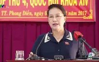 Cử tri tại Cần Thơ nêu vấn đề chống tham nhũng, BOT đến Chủ tịch Quốc hội