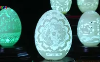 Độc đáo nghệ thuật điêu khắc trên vỏ trứng