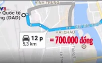 Du khách Hàn Quốc đi taxi ở Đà Nẵng bị thổi giá gấp 10 lần