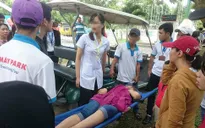 Đứt cáp trò chơi siêu nhún trên Hồ Mây, 1 du khách bị thương nặng