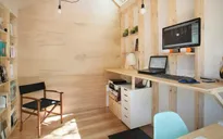 Studio làm việc siêu nhỏ với khoảng không gian tiện ích