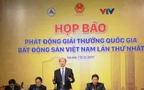 Lần đầu tiên tổ chức Giải thưởng Quốc gia Bất động sản Việt Nam