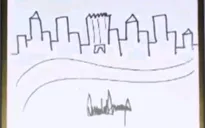 Đấu giá bức họa "Nhà chọc trời New York" của Tổng thống Donald Trump