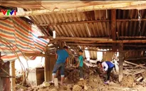 Ngôi nhà tan hoang sau bão lũ tại Hòa Bình