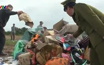 Quảng Bình tiêu hủy lượng lớn hàng giả, hàng nhập lậu