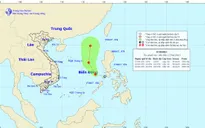 Xuất hiện áp thấp nhiệt đới đi vào Biển Đông