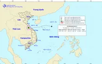 Áp thấp nhiệt đới suy yếu từ bão số 4 đi sang địa phận nước Lào
