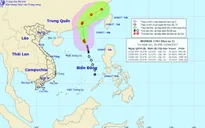 Bão số 1 sẽ suy yếu thành áp thấp nhiệt đới