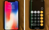 iPhone X dính lỗi sọc màu xanh trên màn hình