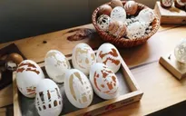 Độc đáo nghệ thuật khắc vỏ trứng