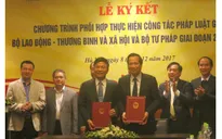 Bộ Lao động, Thương binh và Xã hội cùng Bộ Tư pháp phối hợp công tác