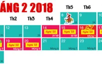 Chốt phương án cuối nghỉ Tết Mậu Tuất 2018