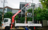 Miền Trung khắc phục lưới điện mưa bão