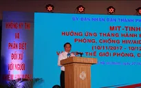 Hơn 1.000 người tham gia mít tinh hưởng ứng phòng chống HIV/AIDS tại TP.HCM