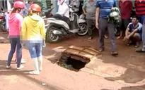 Hàng chục miệng cống rình rập mùa mưa bão tại Bình Phước