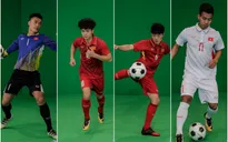 Xuân Trường, Công Phượng, Văn Thanh phô diễn kỹ thuật tại trường quay của VTV