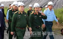 Đại tướng Ngô Xuân Lịch kiểm tra công trình xử lý chất độc dioxin tại Đà Nẵng