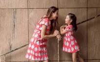 Hoa hậu Du lịch Ngọc Diễm rạng rỡ bên con gái yêu