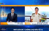 Nhà giàn DK1 chống chọi với bão số 16