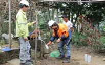 Quảng Ngãi: Lấy mẫu nước sinh hoạt ở khu tái định cư An Hội Bắc để kiểm tra