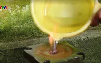 Quảng Trị: Nước giếng khoan bốc cháy khiến người dân bất an