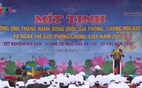 Hơn 2.000 người tham dự mít tinh kêu gọi phòng chống HIV/AIDS