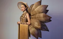 Cận cảnh trang phục truyền thống lạ mắt Lệ Hằng mặc ở Miss Universe