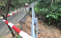 Quốc lộ 16 qua Nghệ An báo động đỏ do sạt lở