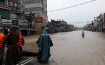 Nước lũ tại Quảng Ngãi dâng cao, có nơi đạt mức đỉnh lũ lịch sử
