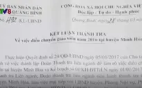 Quảng Bình: Kiểm điểm Chủ tịch huyện vì điều chuyển sai 145 giáo viên