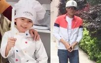 Tạ Đình Phong nấu ăn trong ngày sinh nhật con trai