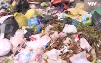 Rác thải tràn ngập đường thị xã Sơn Tây, Hà Nội