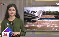 Cà Mau: Sà lan chở cát đâm sập cầu, 3 người bị thương
