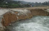 Hà Tĩnh: Sạt lở nghiêm trọng tại dự án Thủy lợi Ngàn Trươi