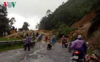 Lai Châu khắc phục sạt lở trên đèo Hoàng Liên Sơn