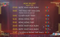 Lịch phát sóng những chương trình thể thao đặc sắc trên VTV ngày mùng 1 Tết
