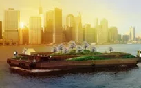 Độc đáo khu vườn nổi trên thuyền tại New York, Mỹ