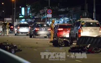 Tạm giữ 1 đối tượng vụ ô tô đâm hàng loạt xe máy ở TP.HCM