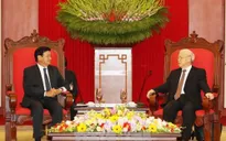 Tổng Bí thư tiếp Thủ tướng Lào